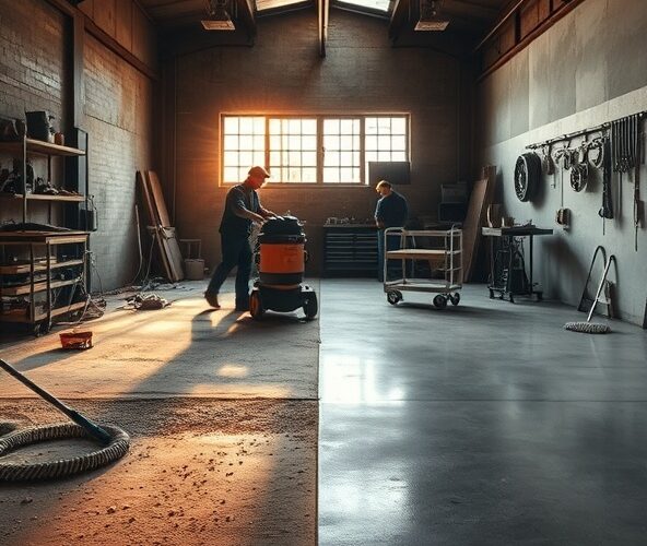 Czy posadzki poliuretanowe w małym warsztacie zmniejszą pylenie i koszty sprzątania?