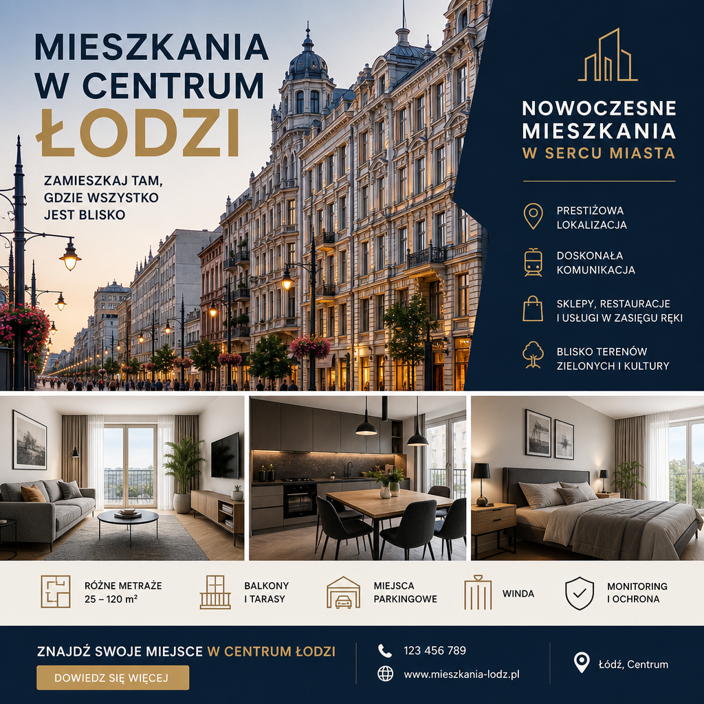 mieszkania łódź centrum